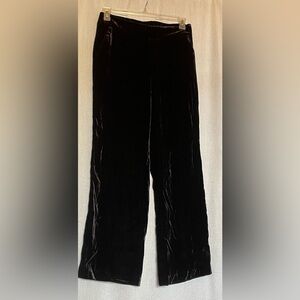 NWT Talbots black velvet pants